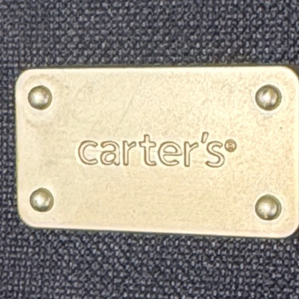 Carter's Black and Gray Baby Bag